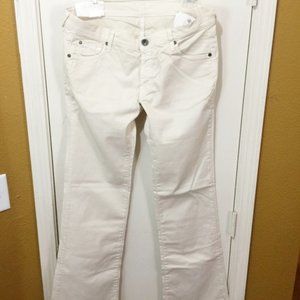 Replay women's size 33 stretchy cotton boot cut work casual trouser pants 34x34